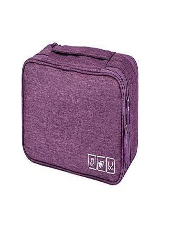 NANIAAY Undergarment & Bra Organizer Travel Pouch Bag - Waterproof, Dustproof Cationic Polyester with Zipper, Multi-Color (Pack of 1) - Image 1